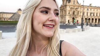 I fucked a random chap on my weekend in Paris and get him off on me - Eva Elfie