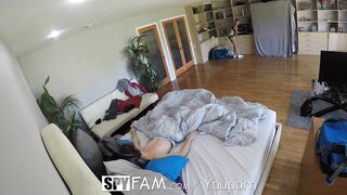 SpyFam Step sister Ariana Marie gets curious about step brother jock