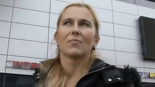 CZECH STREETS - Golden-haired mother I'd like to fuck Picked up on Street
