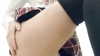 A Soaked Student came to Retake the Test and Drilled herself in Front of the Teacher's Camera.