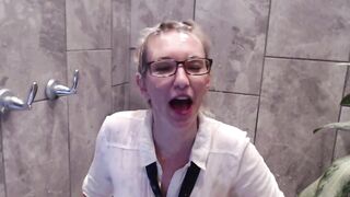 Eve Adams Writer Showered with GALLONS of Cum, Bangs, Cleans up Nice-looking