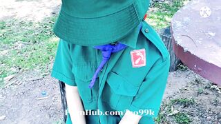 Thai Karen girl: สาวกะเหรี่ยง เนตรนารีหลงป่า อาสาพากลับบ้านได้เย็ดทีนึงด้วย