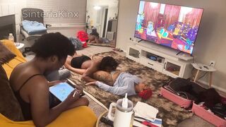 I came over to support her wang appointment