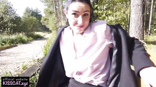 Public Agent Pickup Russian Student and almost Cum in Pussy in Park