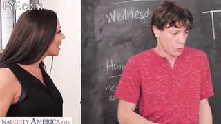 A Cheating Student Gets More Than This dude Expected With His Teacher, Rachel Starr