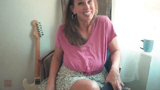 The Sure Thing - Sexy MILF Autumn J Cooper at Sex Over 50 confronts her step-son about the missing funds from the household acco