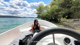 A Impressive Black Stud Destroys my Snatch on the Boat with his Big Dong !!!