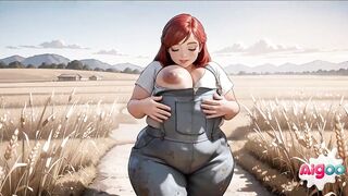 BBW farm girl gets fucked by everyone [Trailer] (AI generated)