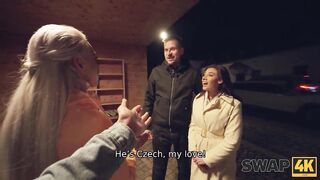 SWAP4K. A sudden threesome with 2 Colombian babes. Hot sex with Emily Pink & Veronica Leal