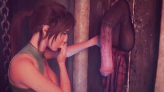 The 3d beauty pulled the plug out of her ass and went to suck a biggest dong to get a portion of cum - animated porn JU9KI