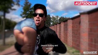 LETSDOEIT - 18 Years old Escort Picked up and Fucked Hard in the Sex Bus