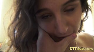 DTFsluts - ROUGH BANG AND FACIAL IN HOTEL BATH WITH BIG ASSED BRUNETTE ABELLA DANGER