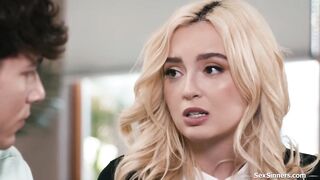 Religious Lexi Lore and her fiancee dont want to break the rules of faith with banging but anal is a loophole.The petite golden-haired is rimmed before anal