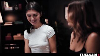 Harry Potter Screw Academy - Hot Latin chick Summons Magic Big Futanari Schlong on Her Witch Transgender Girlfriend