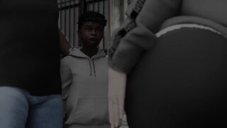 3d interracial porn - next door wife