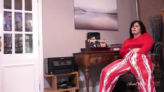 AuntJudysXXX - BBW Boss Lady Montse Swinger Gets Caught Masturbating at the Office