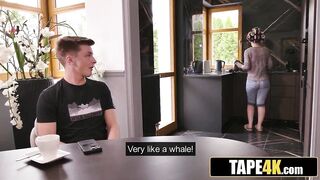 Cheating Wife in Lingerie Takes It Hard from the Young Stud