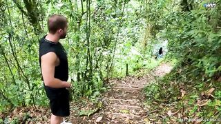 Pervert masturbates while I get in nature's garb in the river - Silvana Lee & Brian Evansx