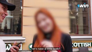 Busty Honey Sucks YouTuber in Vestibule, Then Gets Banged at his Place