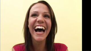 Smiling 18 Yo Cutie Addison Rose does Porn for the very first Time!