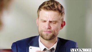 VIXEN Bratty Golden-haired Amber Moore Rides Her Boss' Thick Dong