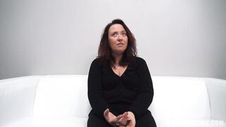 Plump, Czech woman, Pavla went to a porn video casting to have sex with some stranger