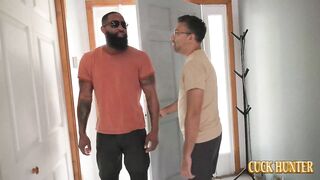 Wife's first Time with a Well-Endowed Lover – Her Husband Watches It All Unfold