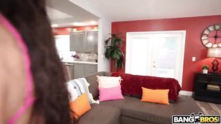 Banging maid making her undressed luring her with money smutty