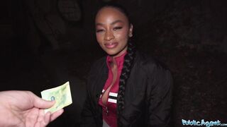 Public Agent - French Ebony Babe Loved Getting Choked During Hard Sex