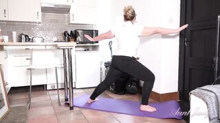 Aunt Judy's Big Tit MILFs - Working Out with Busty Golden-haired MILF Katherina