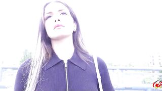 GERMAN SCOUT - first Anal Bang at Pickup Casting for Big Butt Teen Crystal Richi